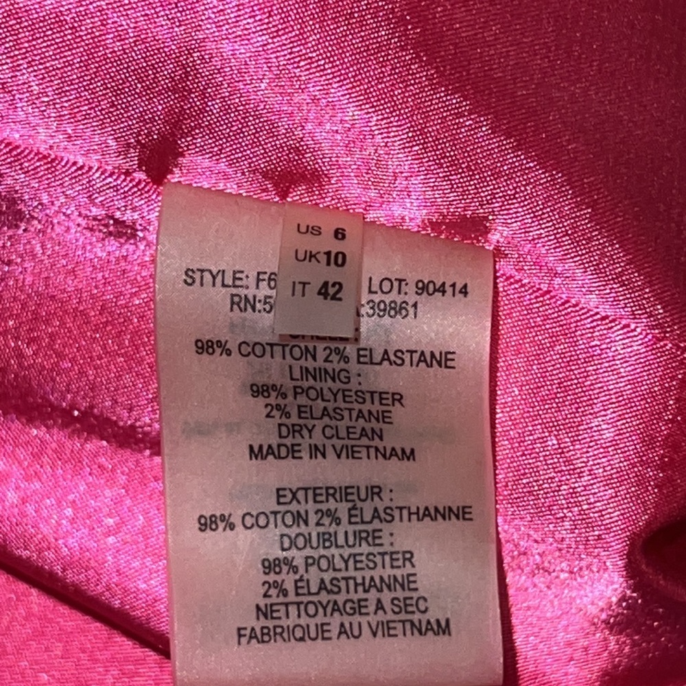 Tahari Kaleidoscope Sheath/ Dress w Fuchsia lining - Picture 10 of 13